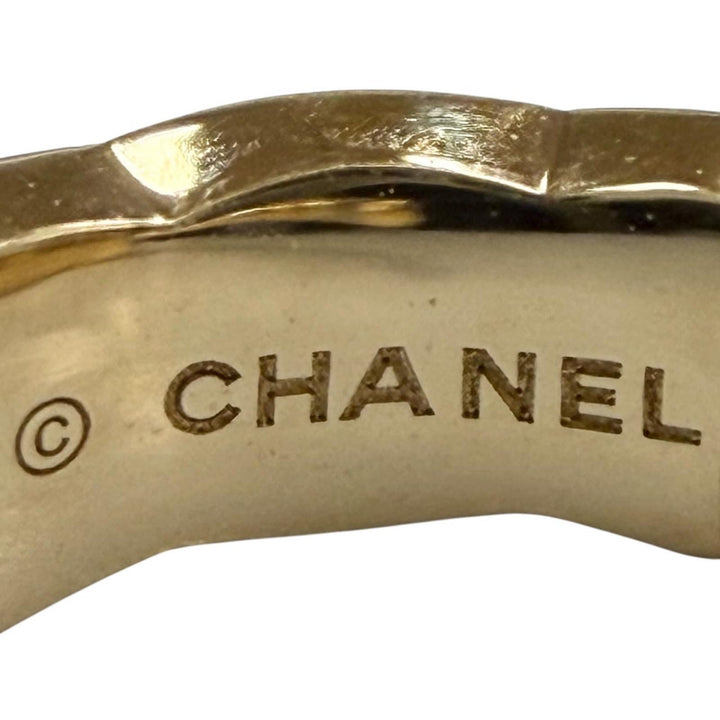 極美品▼CHANEL シャネル FF3615 750(YG) ココクラッシュ 片耳用 シングル ピアス イエローゴールド 重量1.6g レディース アクセサリー