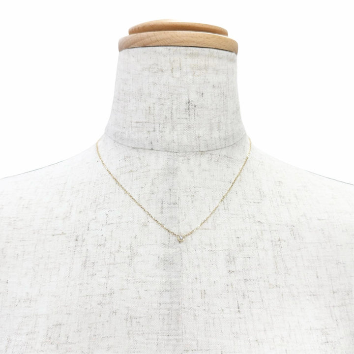 極美品△Cartier カルティエ 543GRZ ダムール SM ダイヤモンド ネックレス 750(YG) 26年4月購入 イエローゴールド 重量2.8g 箱付き