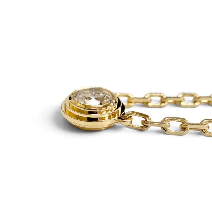 極美品△Cartier カルティエ 543GRZ ダムール SM ダイヤモンド ネックレス 750(YG) 26年4月購入 イエローゴールド 重量2.8g 箱付き
