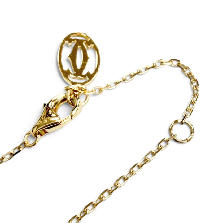 極美品△Cartier カルティエ 543GRZ ダムール SM ダイヤモンド ネックレス 750(YG) 26年4月購入 イエローゴールド 重量2.8g 箱付き