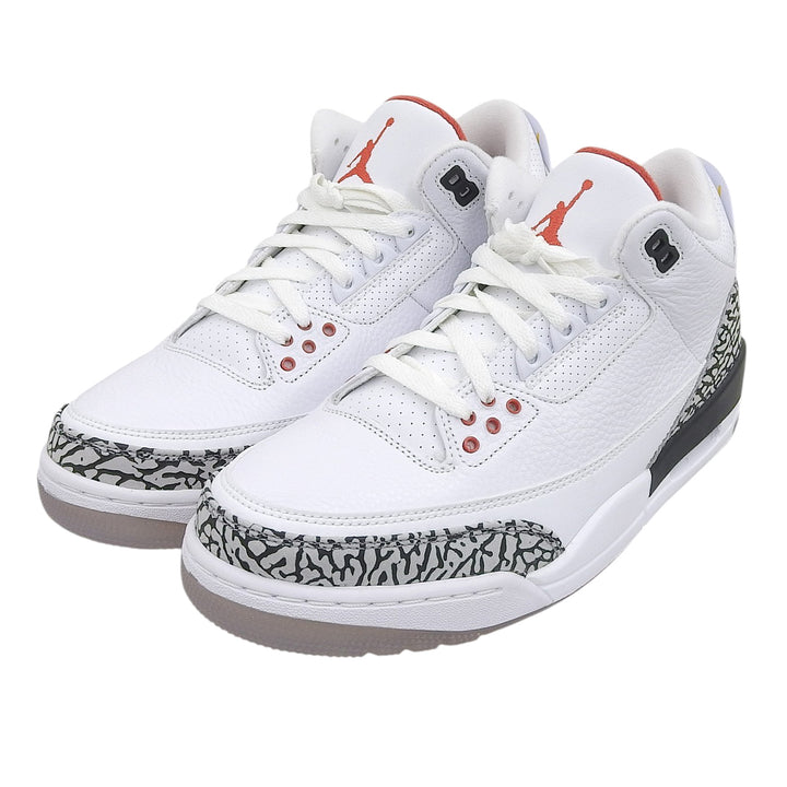 未使用品▲NIKE ナイキ 923096-101 AIR JORDAN 3 RETRO NRG エアジョーダン3 レトロ フリースローライン レザースニーカー 27cm 箱付き