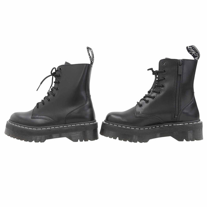 未使用品▲Dr.Martens ドクターマーチン 32196001 JADAN WS 8ホール ブーツ ホワイトステッチ レザーブーツ ブラック UK6 箱・保存袋付き