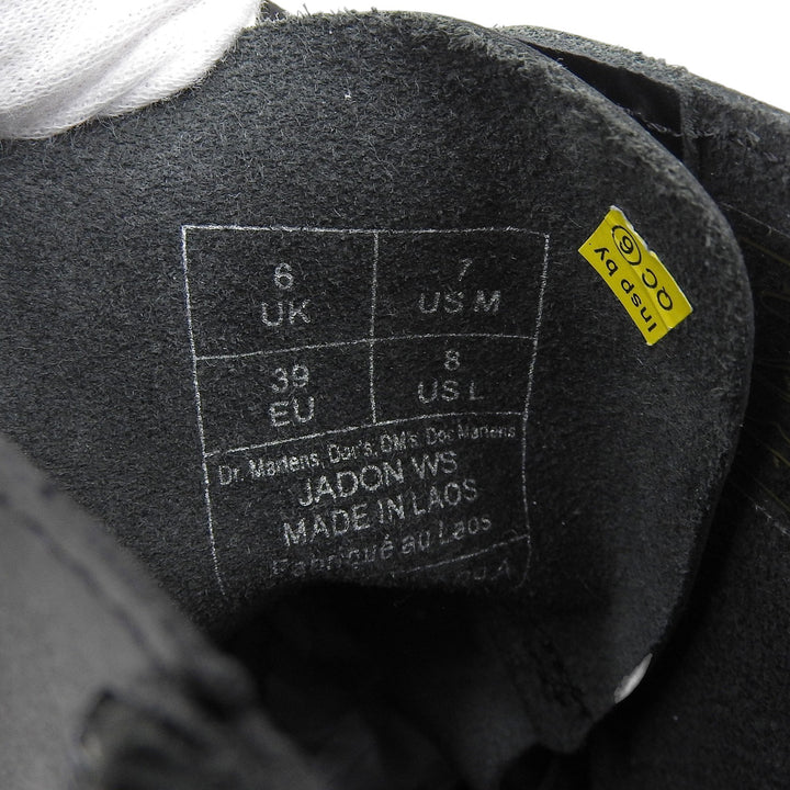 未使用品▲Dr.Martens ドクターマーチン 32196001 JADAN WS 8ホール ブーツ ホワイトステッチ レザーブーツ ブラック UK6 箱・保存袋付き