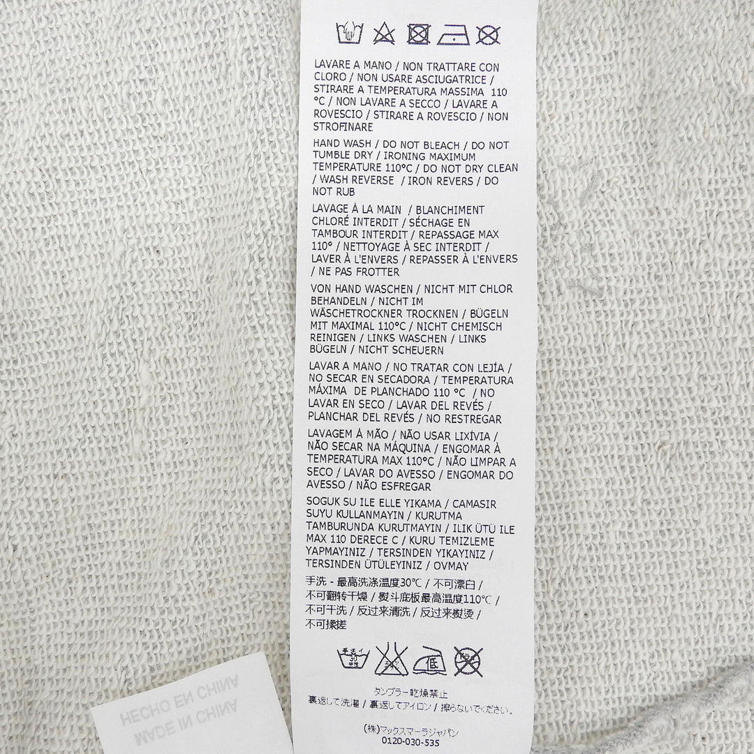 極美品▲WEEKEND MaxMara ウィークエンドマックスマーラ コットン ビジュー プルオーバー スウェット グレー M 正規品 レディース