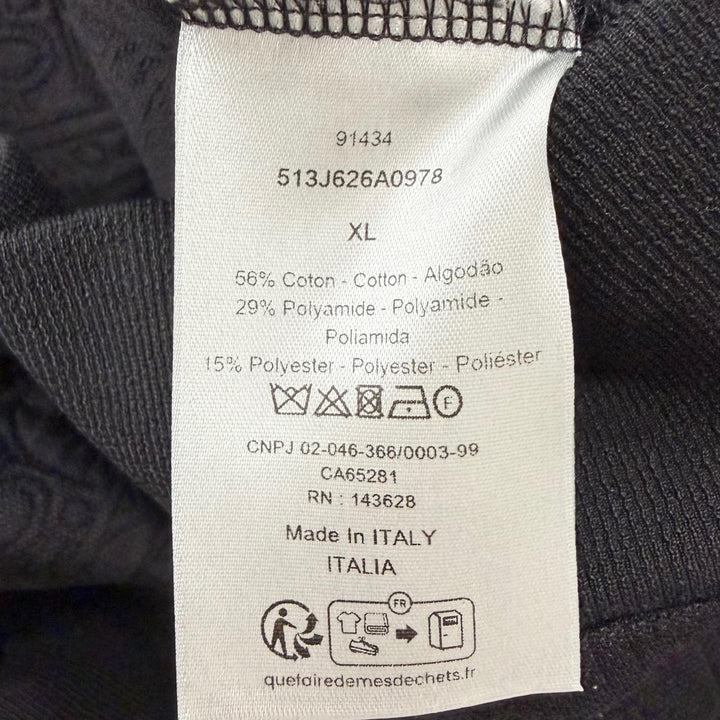 極美品□DIOR ディオール オム 513J626A0978 オブリーク ロゴ総柄 プルオーバー フーディー パーカー ブラック XL イタリア製 正規品