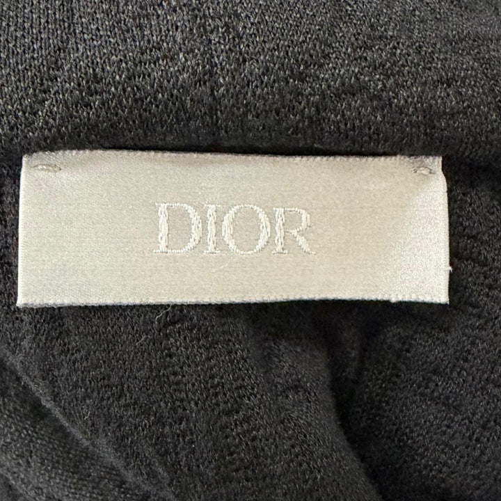 極美品□DIOR ディオール オム 513J626A0978 オブリーク ロゴ総柄 プルオーバー フーディー パーカー ブラック XL イタリア製 正規品