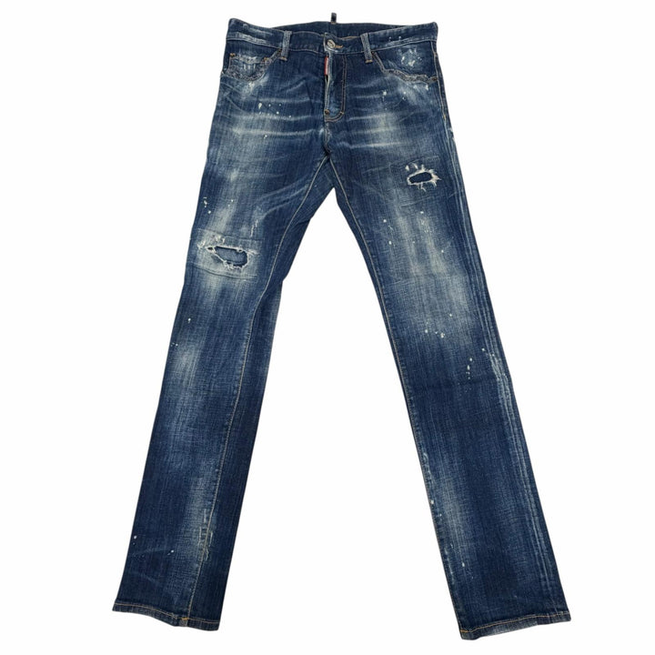 【ドンドン見直し】美品 ▼DSQUARED2 ディースクエアード 22SS S79LA0039 ICON COOL GUY JEAN ダメージ加工 デニムパンツ IT 46 正規品