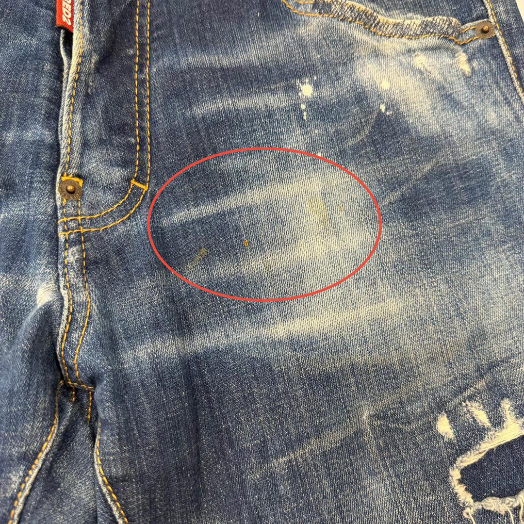 【ドンドン見直し】美品 ▼DSQUARED2 ディースクエアード 22SS S79LA0039 ICON COOL GUY JEAN ダメージ加工 デニムパンツ IT 46 正規品