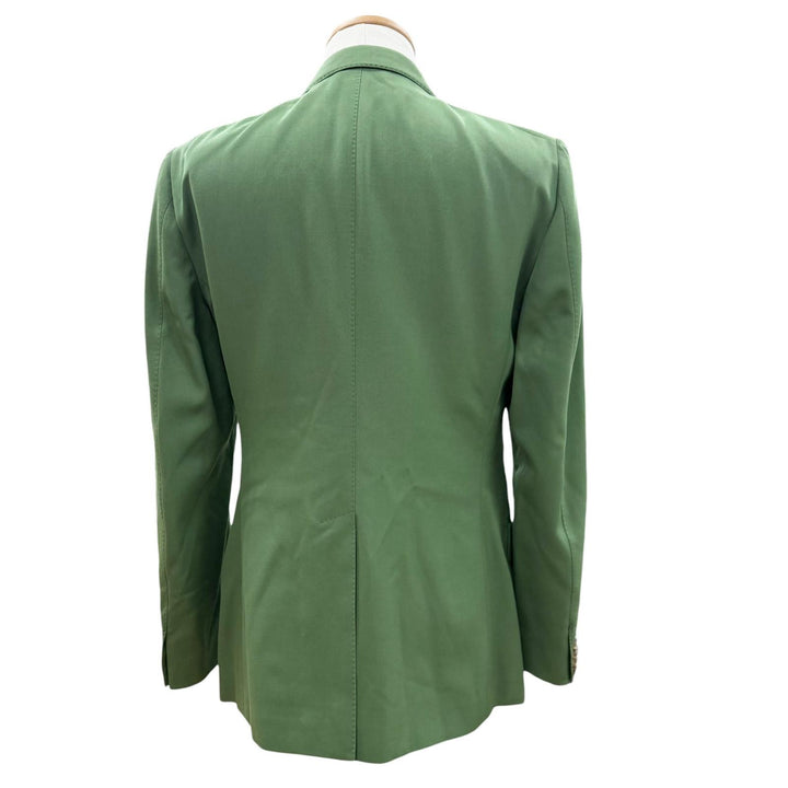 極美品▼GUCCI グッチ 23AW 747275 ウール ピークドラペル ダブルブレスト テーラードジャケット グリーン 46 イタリア製 正規品 メンズ