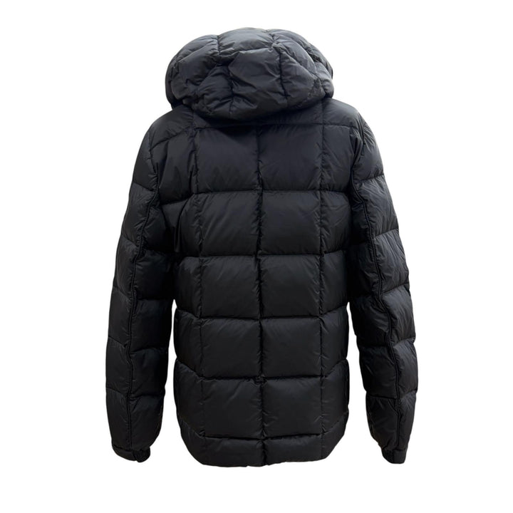 美品▼TATRAS タトラス 23AW MTAT23A4566 BOESIO ロゴワッペン フーデッド ジップアップ ダウンジャケット ブラック 3 正規品 メンズ