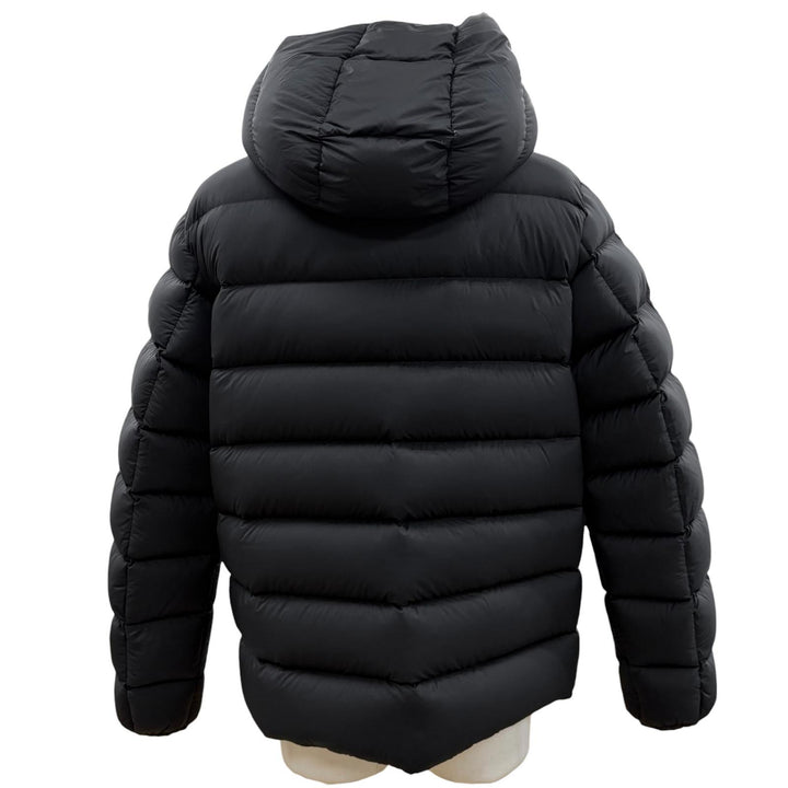 極美品▼MONCLER モンクレール 2023年製 UME フーデッド ダブルジップアップ ダウンジャケット ブラック 2 正規品 メンズ ハンガー付き
