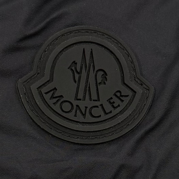 極美品▼MONCLER モンクレール 2023年製 UME フーデッド ダブルジップアップ ダウンジャケット ブラック 2 正規品 メンズ ハンガー付き