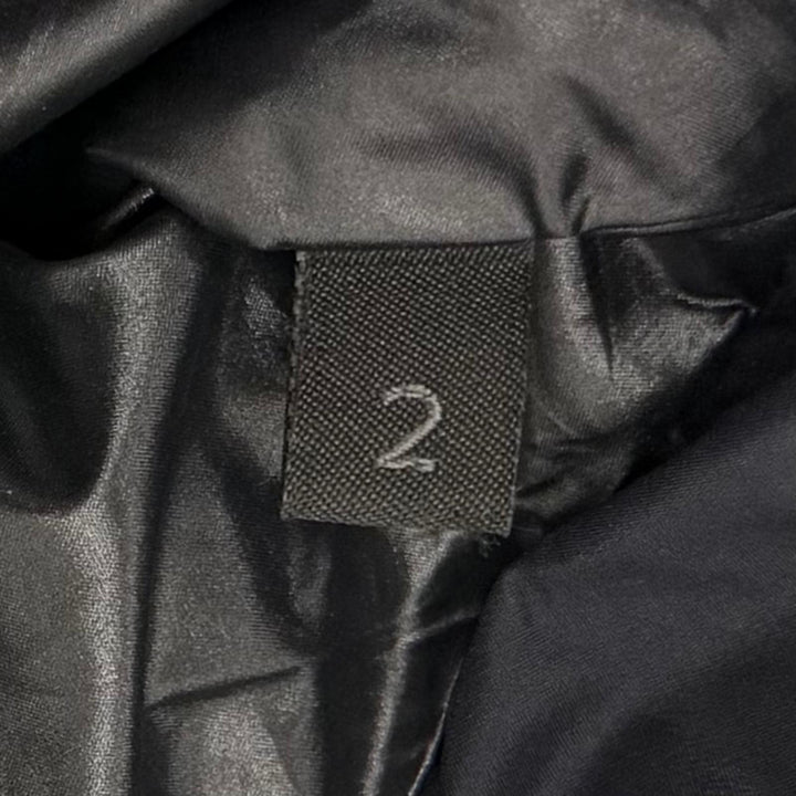 極美品▼MONCLER モンクレール 2023年製 UME フーデッド ダブルジップアップ ダウンジャケット ブラック 2 正規品 メンズ ハンガー付き