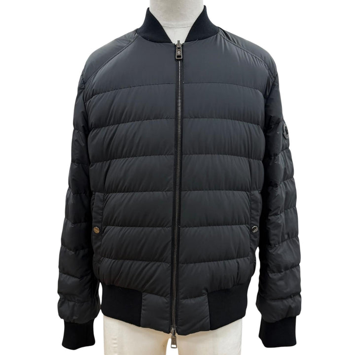極美品▼MONCLER モンクレール 2024年製 DIOUNES ロゴワッペン WZIPUP リバーシブル ショートダウン ボンバージャケット 0 正規品 メンズ