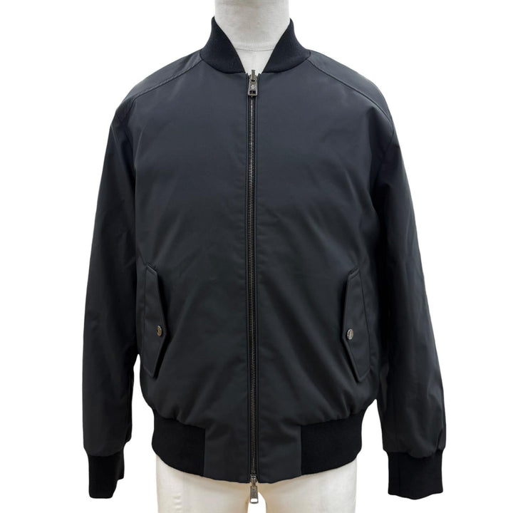極美品▼MONCLER モンクレール 2024年製 DIOUNES ロゴワッペン WZIPUP リバーシブル ショートダウン ボンバージャケット 0 正規品 メンズ