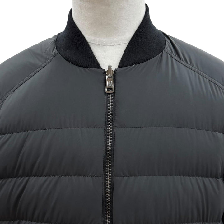 極美品▼MONCLER モンクレール 2024年製 DIOUNES ロゴワッペン WZIPUP リバーシブル ショートダウン ボンバージャケット 0 正規品 メンズ