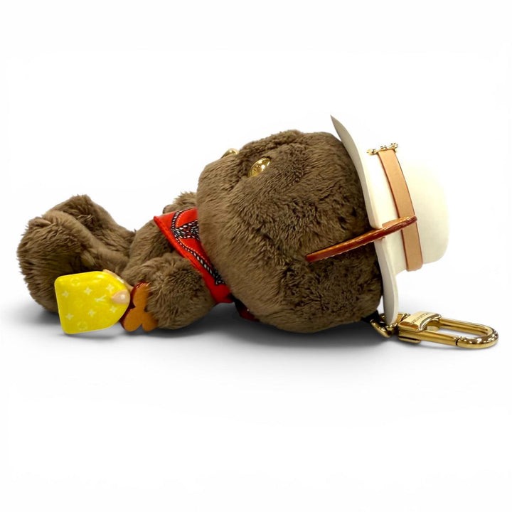 極美品★LOUIS VUITTON ルイヴィトン M03176 バッグチャーム LV ルイ ベア レッド キーホルダー イタリア製 レディース 箱・保存袋付き
