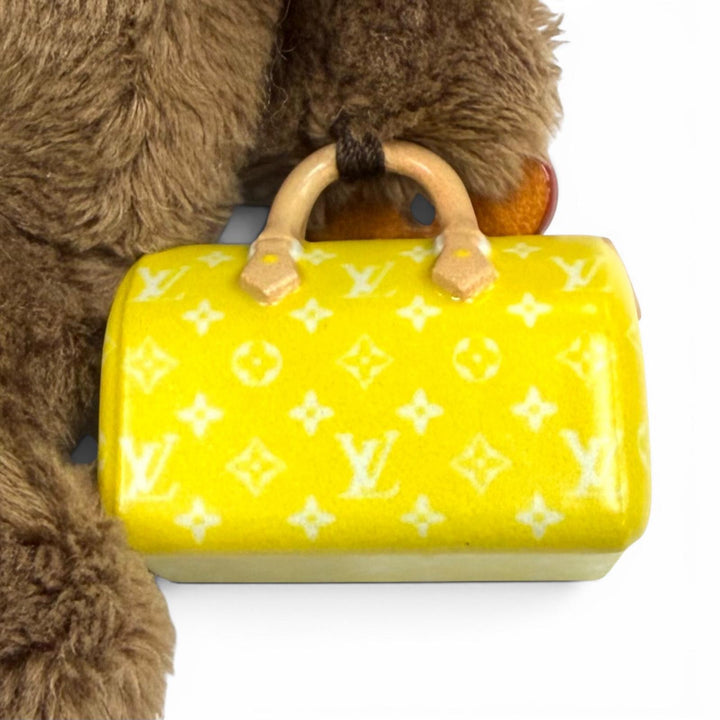 極美品★LOUIS VUITTON ルイヴィトン M03176 バッグチャーム LV ルイ ベア レッド キーホルダー イタリア製 レディース 箱・保存袋付き