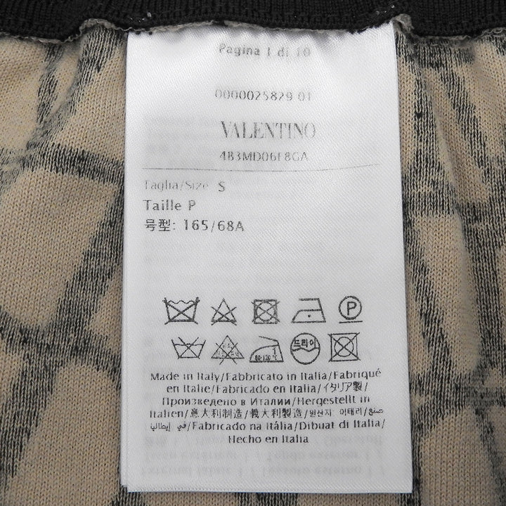 美品▲VALENTINO ヴァレンティノ 2023年製 4B3MD06F8GA コットン100％ イコノグラフ スポンジジャージ ショートパンツ S 伊製 正規品