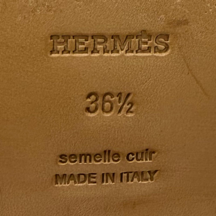 美品★HERMES エルメス ジャンピング シルバー金具 ケリーバックル レザー ロングブーツ ブラック 36.5 イタリア製 レディース 保存袋付き