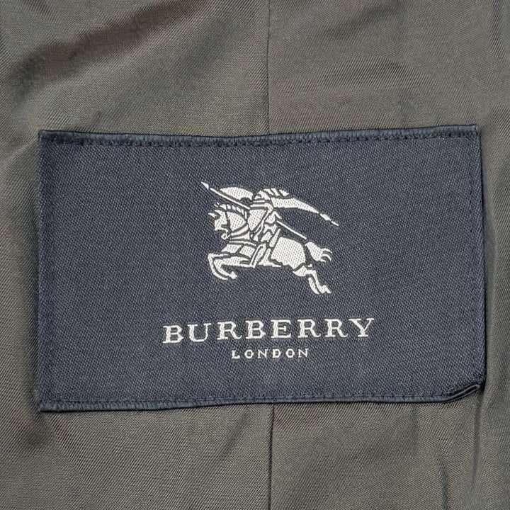 美品▼BURBERRY LONDON バーバリーロンドン カシミヤ ウール チェック柄 比翼仕立て ステンカラーコート 92-170-5(Mサイズ相当) 正規品