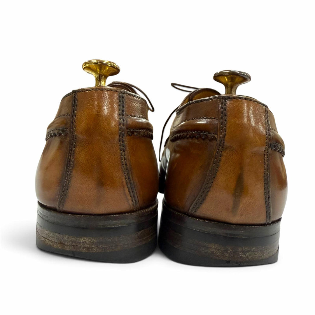 【ドンドン見直し】良品 ▼Berluti ベルルッティ ULTIMA ウルティマ Uチップ スクエアトゥ レースアップ レザーシューズ ブラウン 8.5