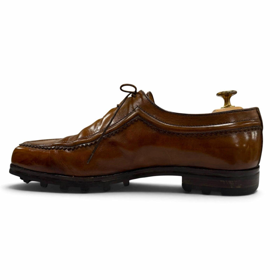 【ドンドン見直し】良品 ▼Berluti ベルルッティ ULTIMA ウルティマ Uチップ スクエアトゥ レースアップ レザーシューズ ブラウン 8.5
