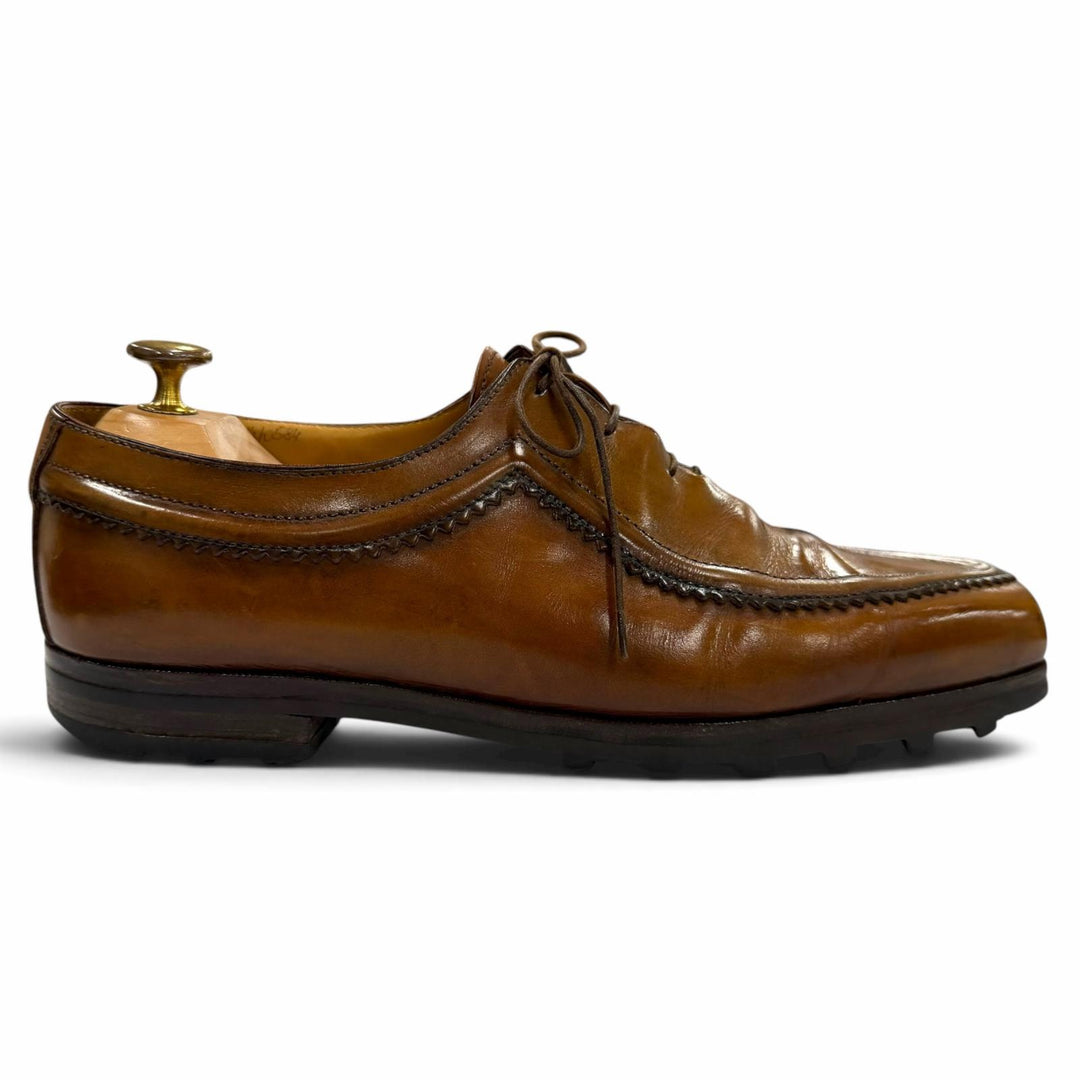 【ドンドン見直し】良品 ▼Berluti ベルルッティ ULTIMA ウルティマ Uチップ スクエアトゥ レースアップ レザーシューズ ブラウン 8.5