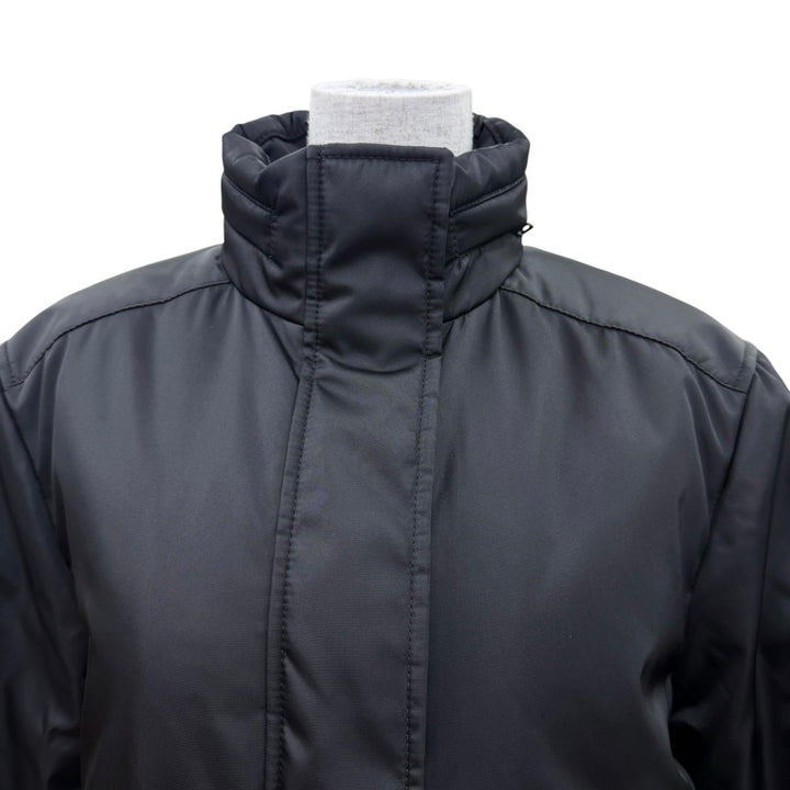 極美品☆PRADA プラダ 2025年製 DNA99R S231 1WQ8 Re-Nylon 中綿入り ZIP UP ジャケット ブラック 36 正規品 レディース ハンガー付き