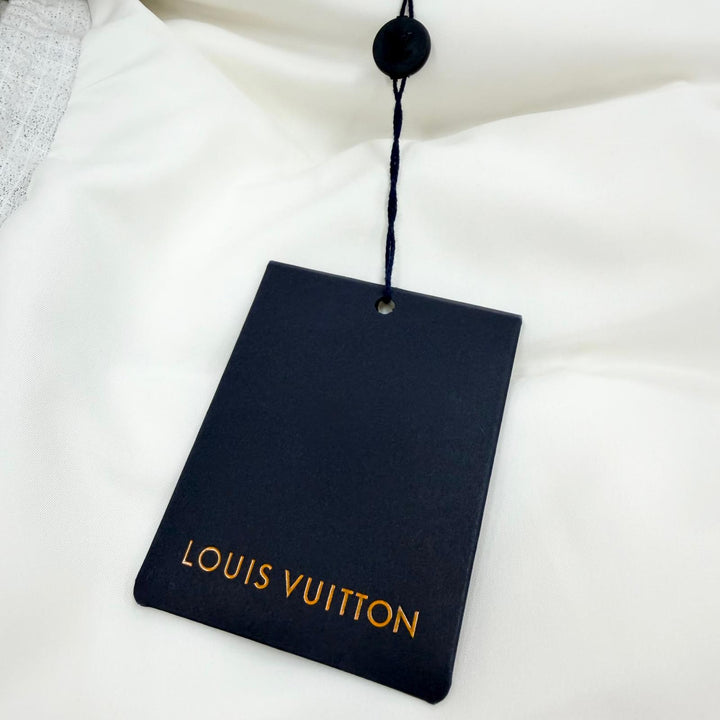 美品▼LOUIS VUITTON ルイヴィトン 23SS キルティングスノー ジップアップ ダウンベスト ホワイト 46 イタリア製 正規品 メンズ
