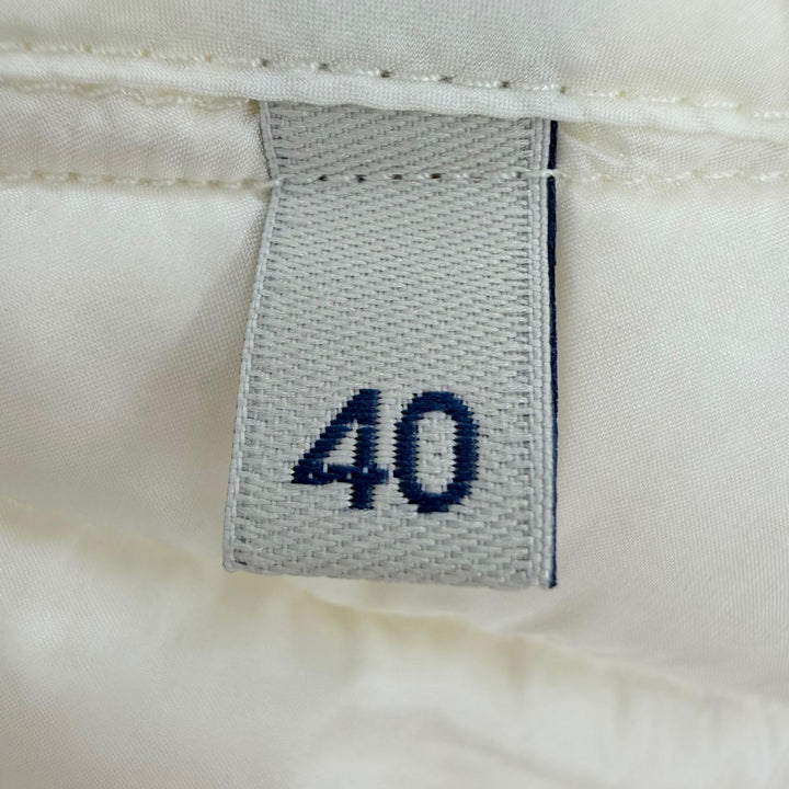 美品☆MONCLER モンクレール 24SS CAMICA ロゴワッペン付 軽量 ダウンベスト ホワイト 40 正規品 レディース