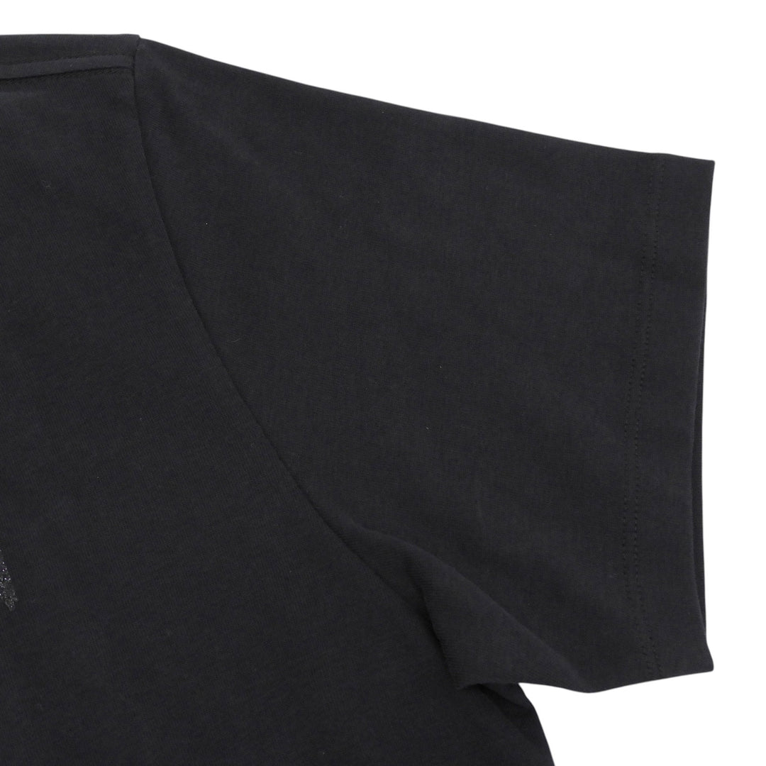 未使用品▲Marant Etoile マラン エトワール コットン100％ ロゴプリント クルーネック 半袖Ｔシャツ ブラック S ポルトガル製 レディース