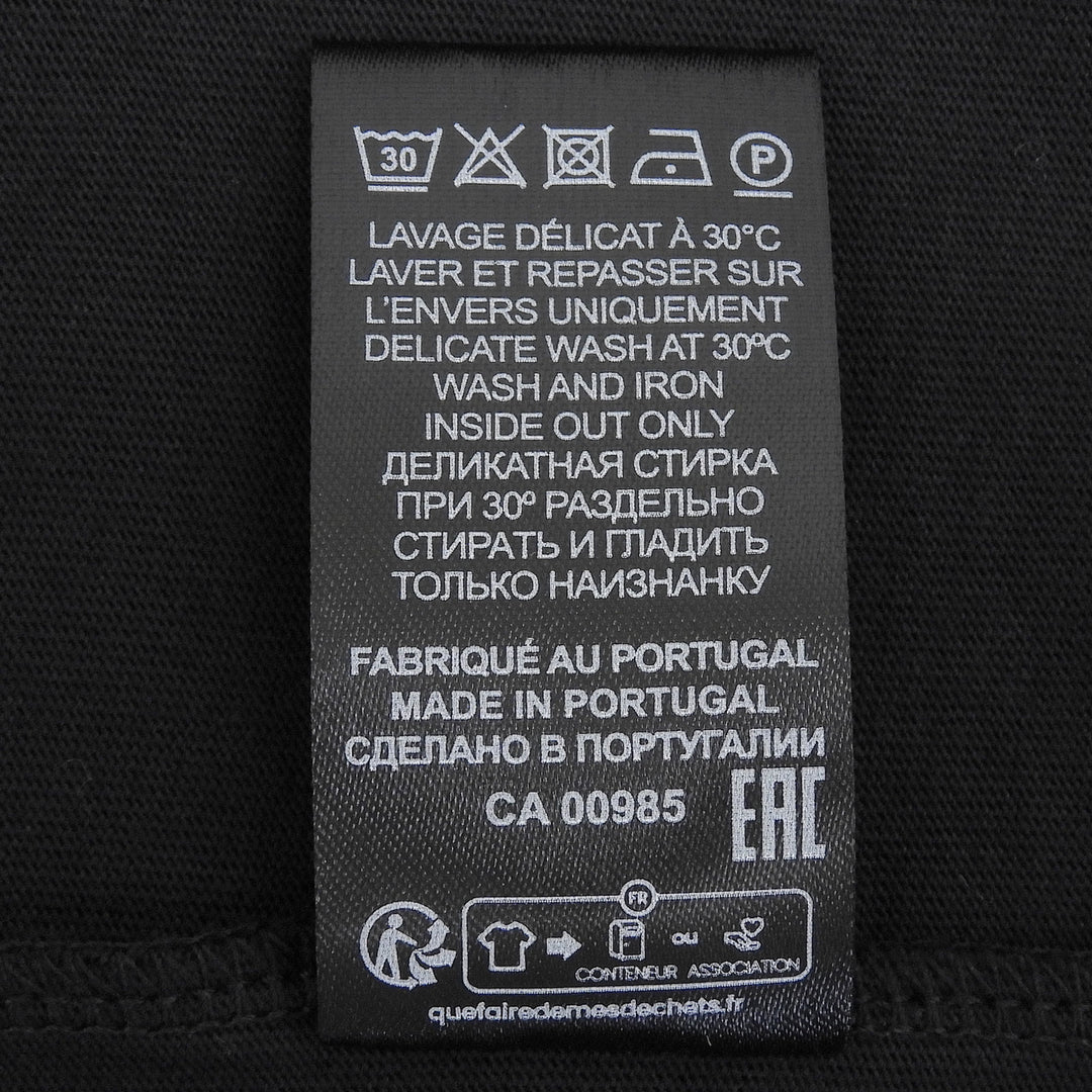 未使用品▲Marant Etoile マラン エトワール コットン100％ ロゴプリント クルーネック 半袖Ｔシャツ ブラック S ポルトガル製 レディース