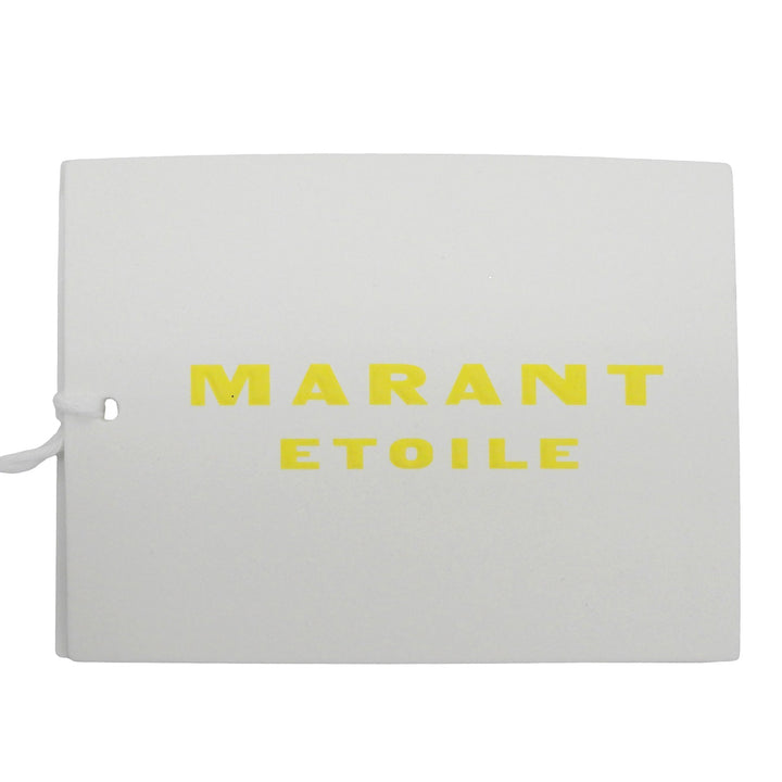 未使用品▲Marant Etoile マラン エトワール コットン100％ ロゴプリント クルーネック 半袖Ｔシャツ ブラック S ポルトガル製 レディース