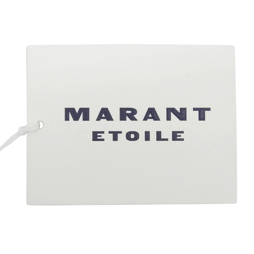 未使用品▲Marant Etoile マラン エトワール コットン100％ ロゴプリント クルーネック 半袖Ｔシャツ ブラック M ポルトガル製 レディース