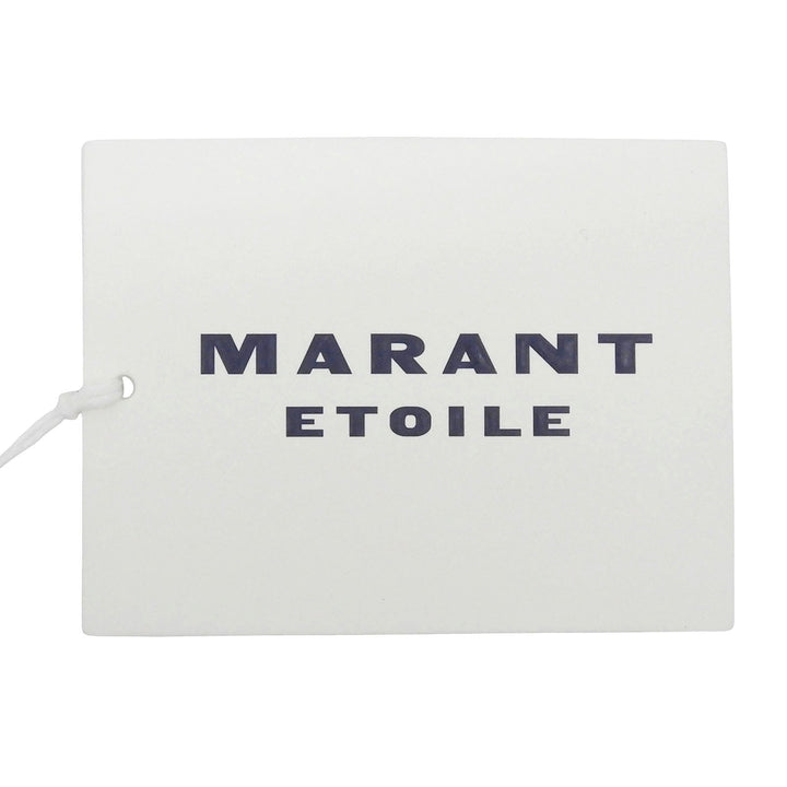 未使用品▲Marant Etoile マラン エトワール コットン100％ ロゴプリント クルーネック 半袖Ｔシャツ ブラック M ポルトガル製 レディース