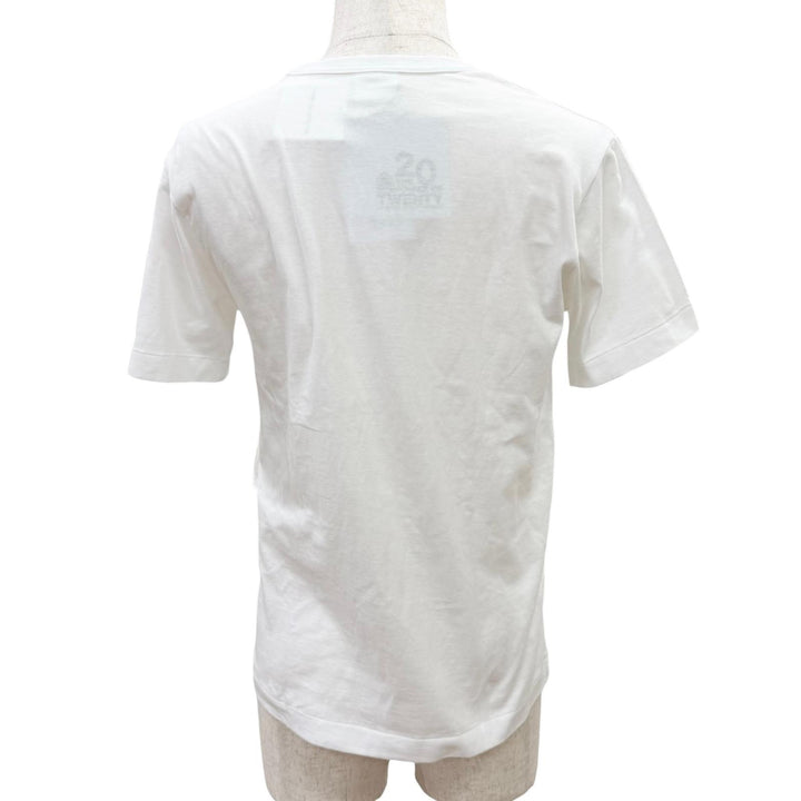 未使用品□CHROME HEARTS クロムハーツ DOVER STREET MARKET 20周年限定 レザークロスパッチ 半袖Ｔシャツ ホワイト ブラック M メンズ