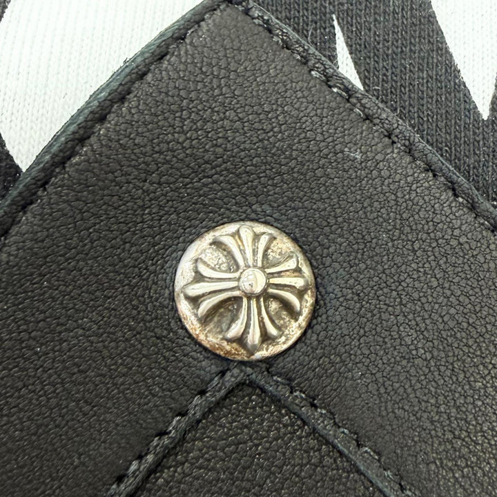 未使用品□CHROME HEARTS クロムハーツ DOVER STREET MARKET 20周年限定 レザークロスパッチ 半袖Ｔシャツ ホワイト ブラック M メンズ