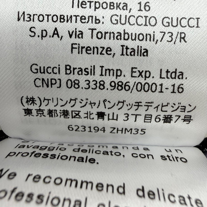 極美品☆GUCCI グッチ 623194 シルク ペチコート付 長袖 プリーツシャツ ブラウス トップス パープル 36 イタリア製 正規品 レディース