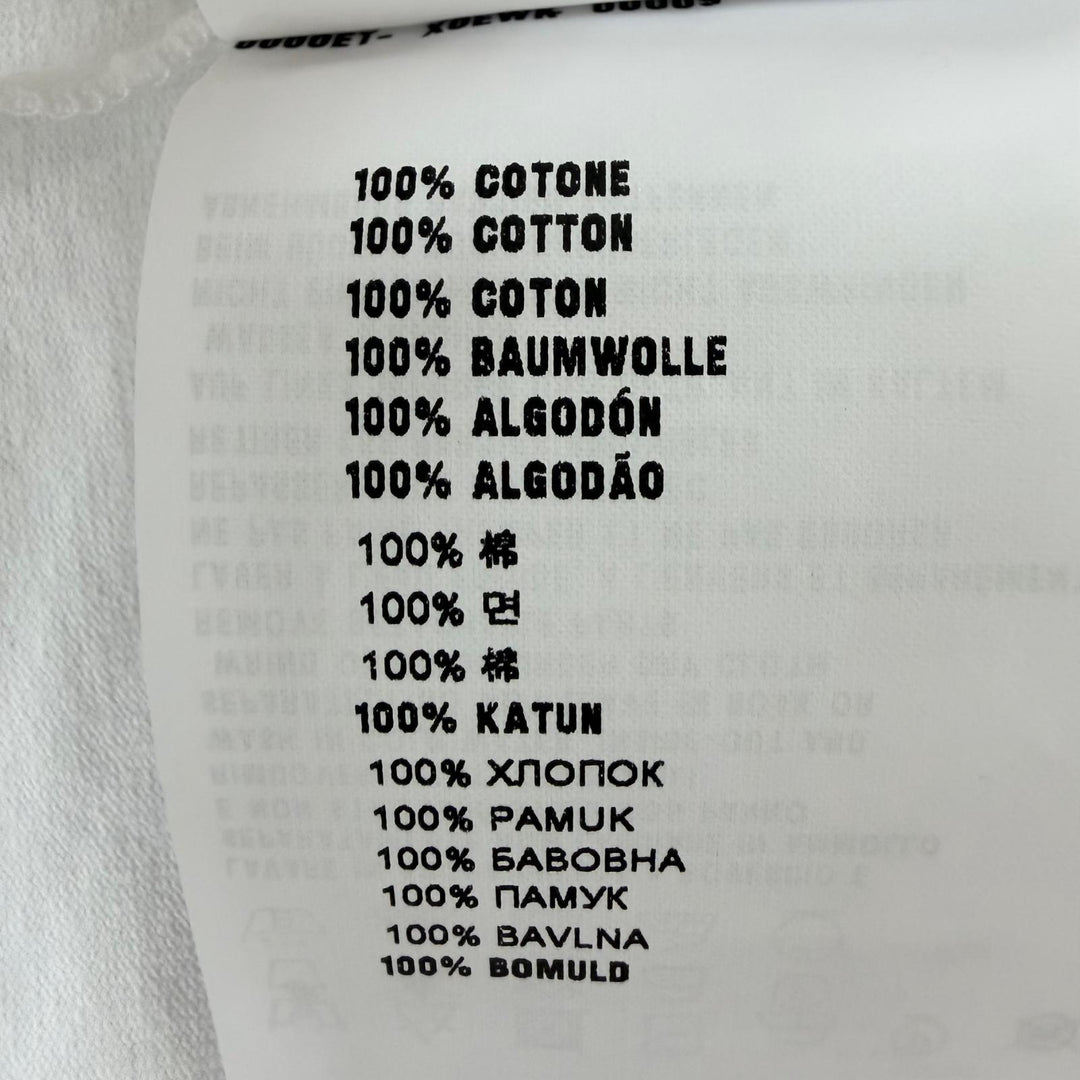 未使用品☆PRADA プラダ 3558A S211 10UP コットン100％ トライアングルロゴ オーバーサイズ 半袖Ｔシャツ ホワイト S 正規品 レディース