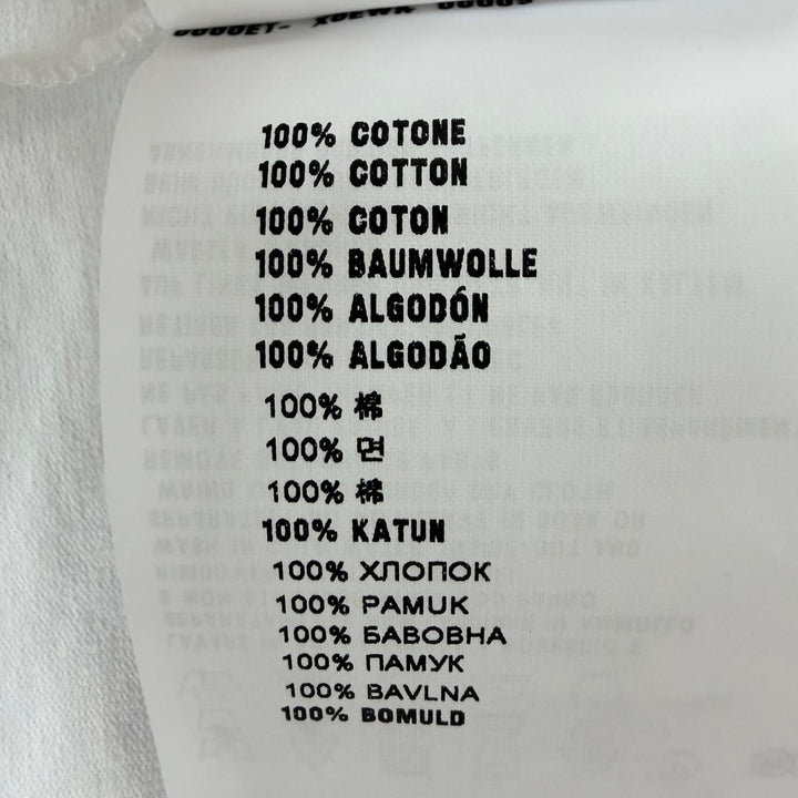 未使用品☆PRADA プラダ 3558A S211 10UP コットン100％ トライアングルロゴ オーバーサイズ 半袖Ｔシャツ ホワイト S 正規品 レディース