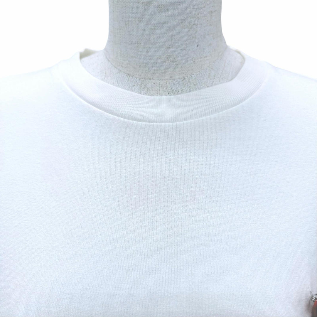 未使用品☆PRADA プラダ 3558A S211 10UP コットン100％ トライアングルロゴ オーバーサイズ 半袖Ｔシャツ ホワイト S 正規品 レディース