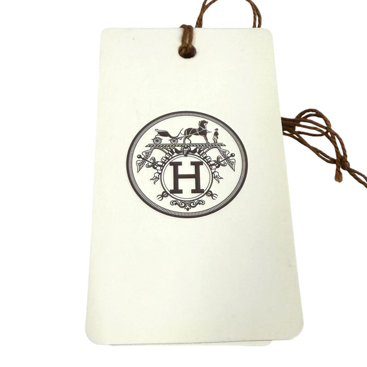 極美品★HERMES エルメス 2E2637DX シルク混 ボーダー ノースリーブ モックネック ニット ブルー オレンジ 38 イタリア製 レディース