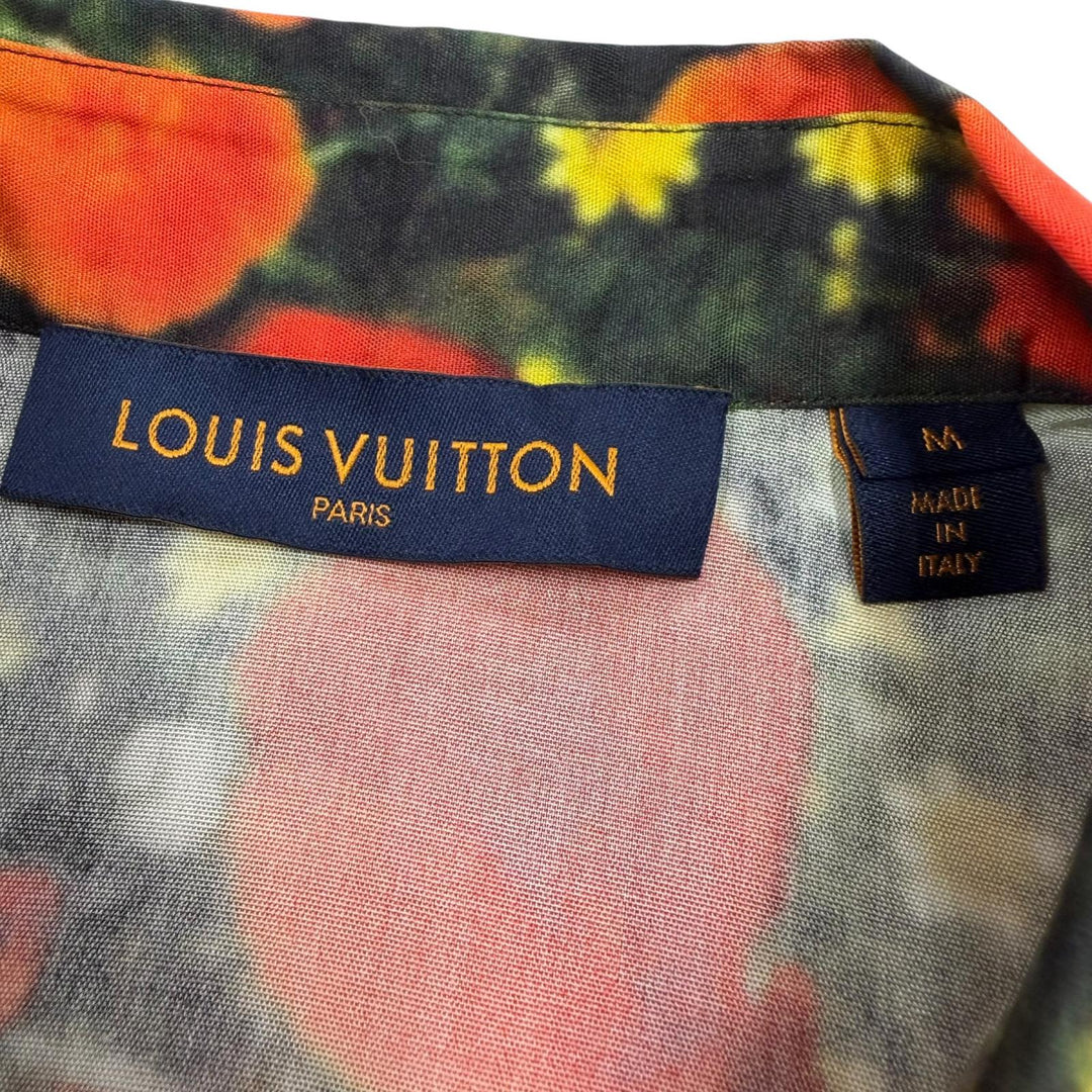 未使用品▼LOUIS VUITTON ルイヴィトン オズの魔法使い シルク100% 総柄プリント ロングスリーブ 長袖シャツ マルチ M 正規品 メンズ