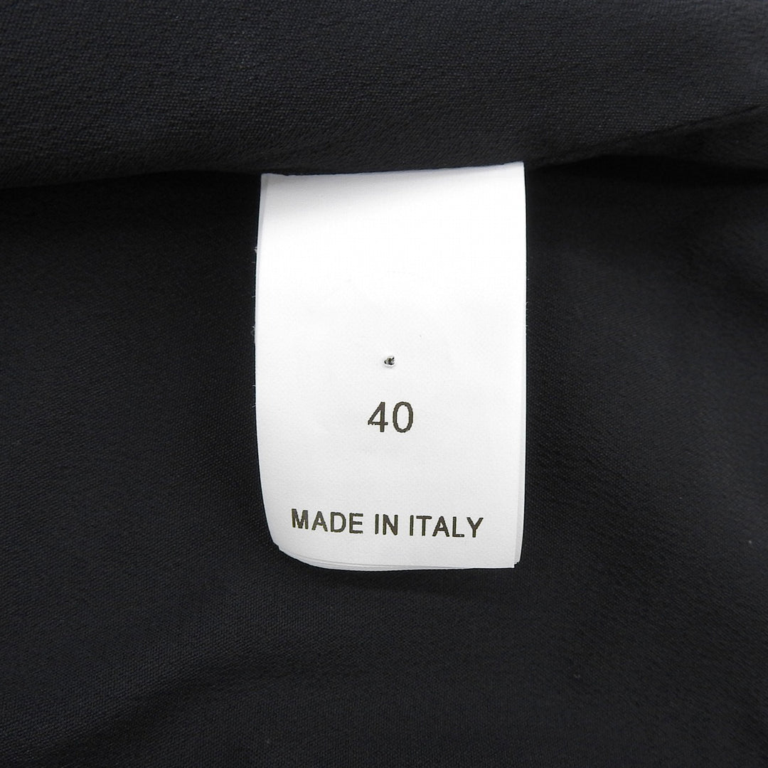 未使用品▲Brunello Cucinelli ブルネロクチネリ リネン混 Vネック ジレ ベスト ブラック 40 イタリア製 レディース
