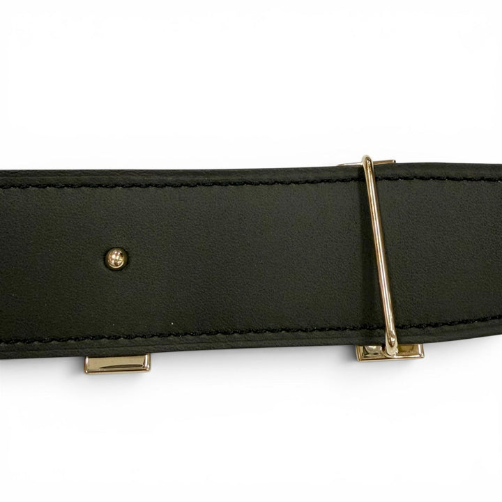 極美品▼HERMES エルメス コンスタンス ボックスカーフ トゴ ゴールド金具 Hロゴバックル リバーシブルベルト カーキ ブラック 115 T刻印