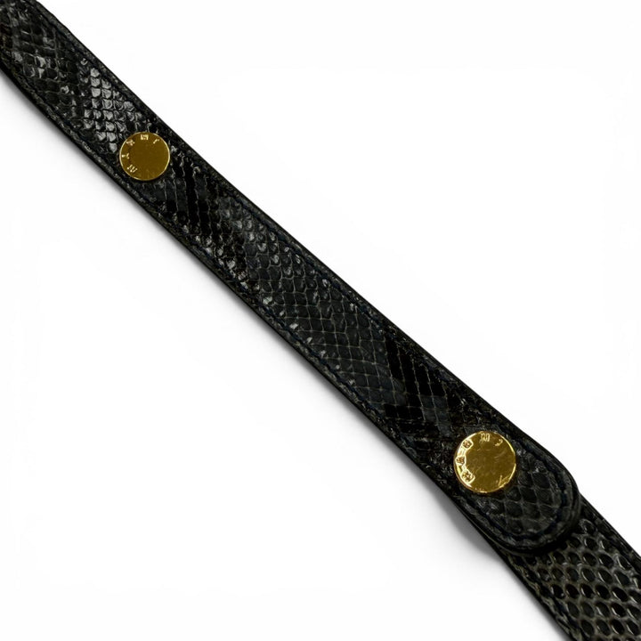 美品☆MARNI マルニ TRUNK トランク パイソンレザー ロゴ金具 ショルダーバッグ グレー系 イタリア製 レディース 保存袋付き