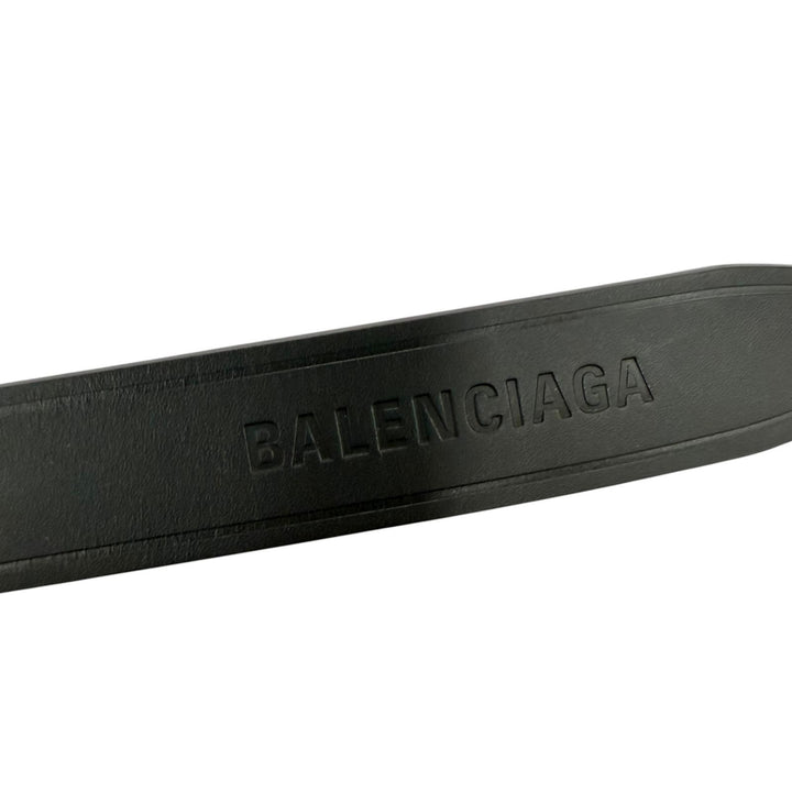 未使用品☆BALENCIAGA バレンシアガ 7718870 BB Hourglass ベルト ブラック ゴールド金具 90 イタリア製 レディース 箱・保存袋付き