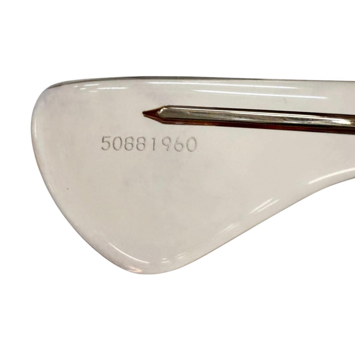 美品□CHROME HEARTS クロムハーツ ESTREL LA スター 一部SV925 サングラス クリアオレンジ グレー系レンズ 51□20-140 度なし 日本製