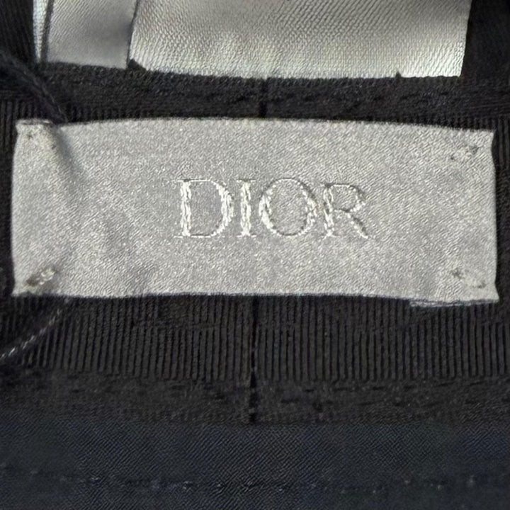 未使用品▼DIOR Parley ディオールオム パーレイ 293C906D5547 レオパード柄 帽子 バケットハット ブルー M イタリア製 正規品 メンズ